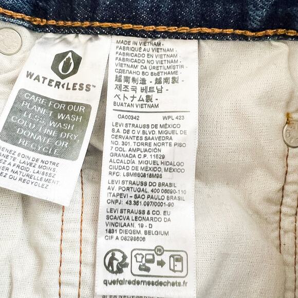Levi's 501 Denim Jean Shorts Womens 30 Button Fly Y2K Coconut Girl Preppy Casual - Picture 4 of 7